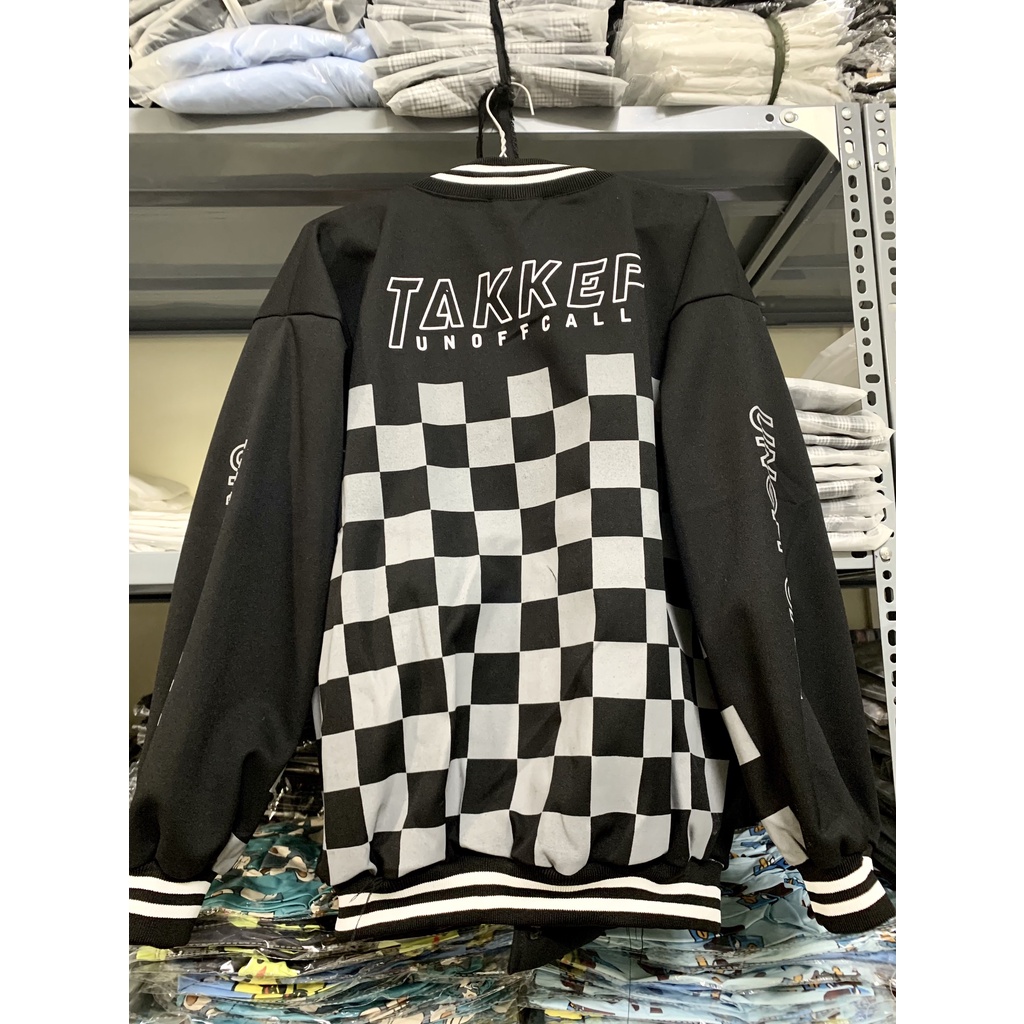 Áo bomber nam nữ Takeep form rộng unisex - Áo khoác dày dặn họa tiết cờ caro thời trang hàn quốc | BigBuy360 - bigbuy360.vn