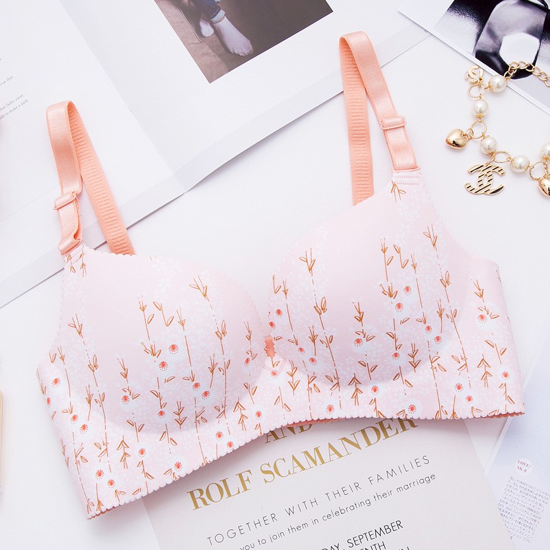 Áo ngực không gọng in họa tiết hoa quyến rũ thời trang dành cho nữ