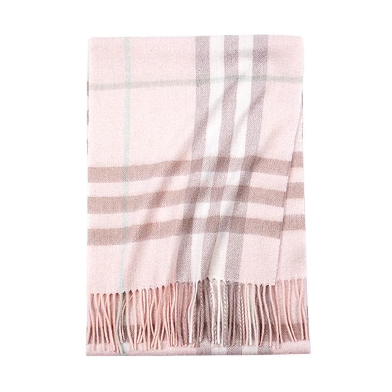 Khăn dạ ép mịn hoạ tiết kẻ thanh lịch