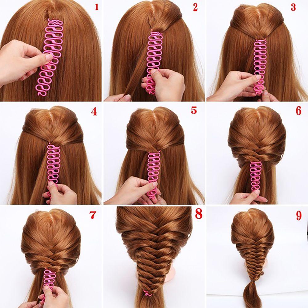 Kẹp Tết Tóc Xương Cá Bằng Nhựa Thời Trang