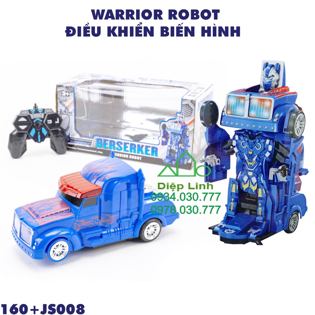 Xe điều khiển xe ô tô biến hình robot - xe điều kiển chạy pin