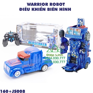 Xe điều khiển xe ô tô biến hình robot - xe điều khiển chạy pin