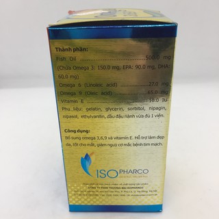 Dầu cá Ome ga 3 6 9 lọ 100 viên
