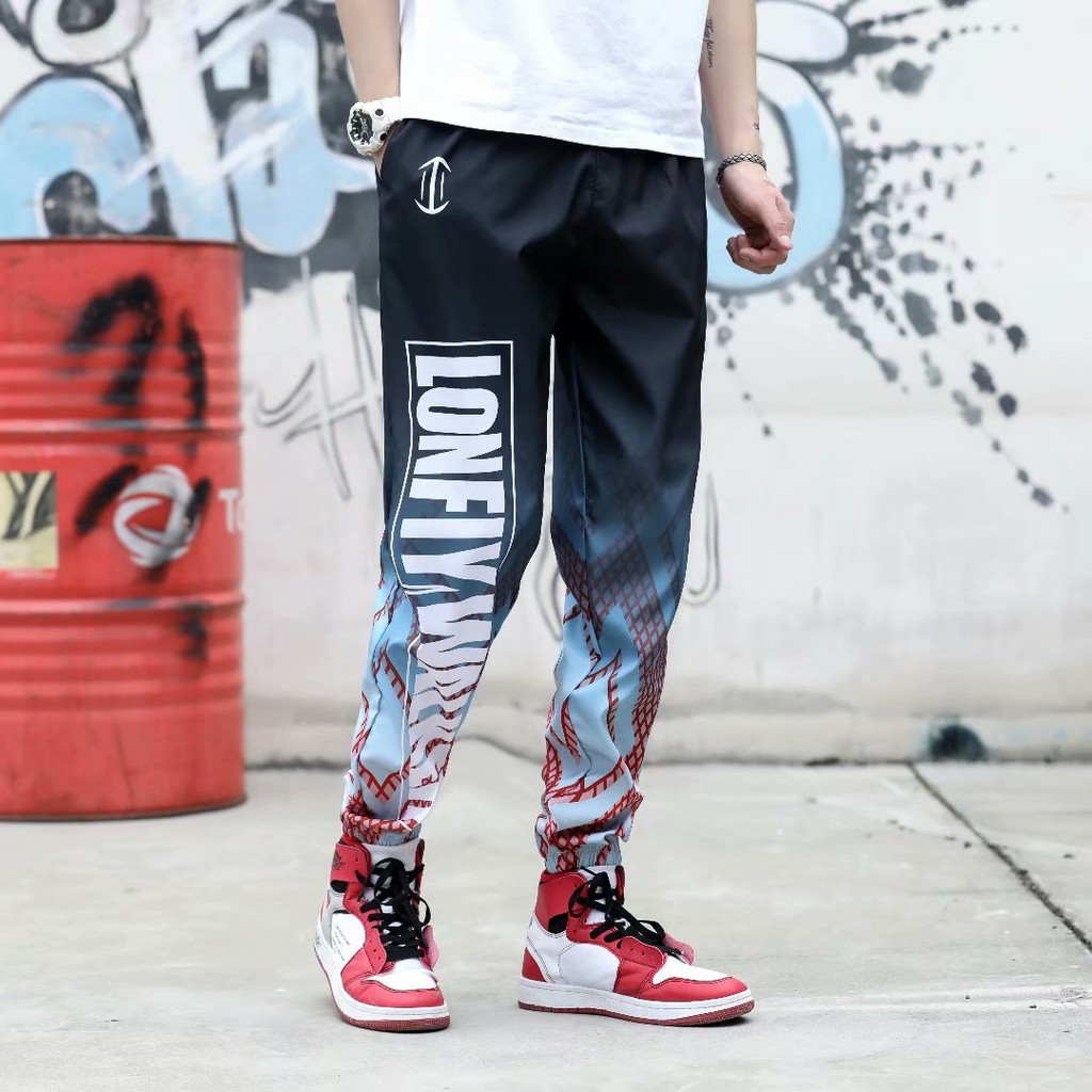 Young and dynamic style printed wide leg pants for men | BigBuy360 - bigbuy360.vn
