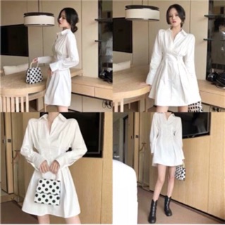 (R34-có sẵn) Đầm Ulzzang mặc được 2 kiểu hàng freesize( có ảnh thật)