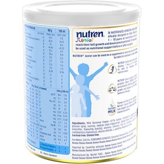 Sữa bột Nestle Nutren Junior 800g Mới