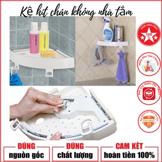 Kệ Góc Để Đồ Nhà Tắm Nhựa Tam Giác Hít Chân Không