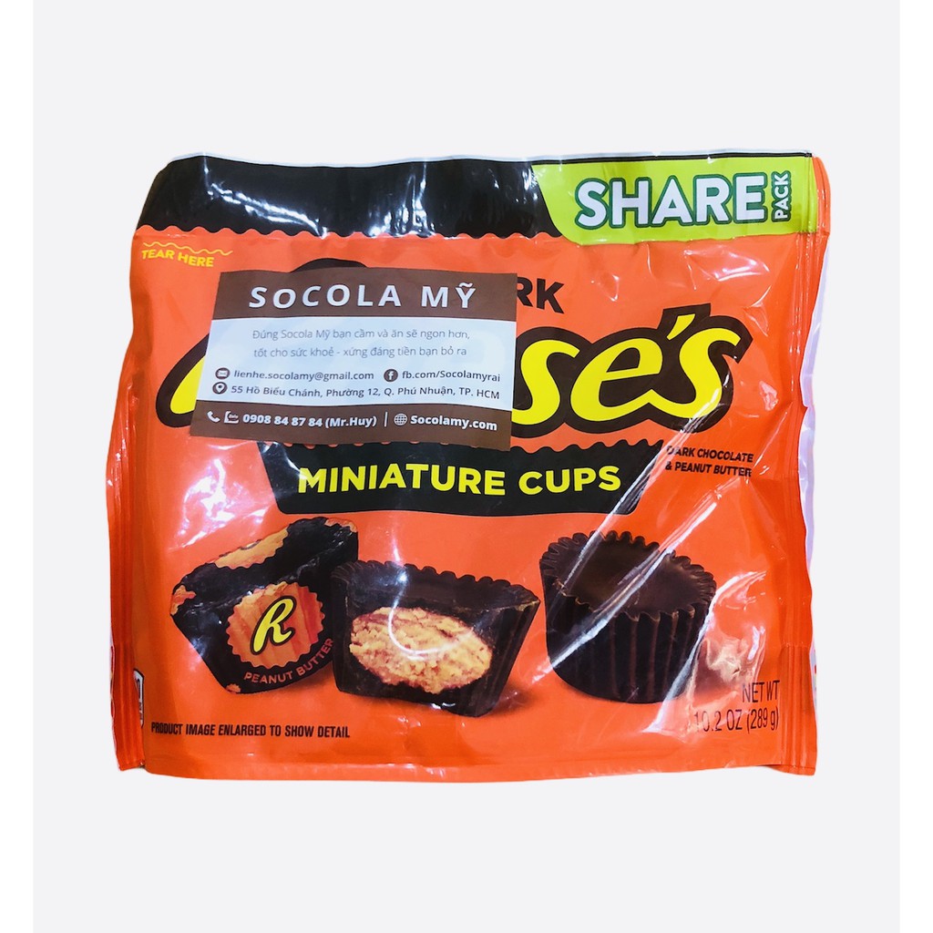 Socola Reeses Bơ Đậu Phộng Đắng - Socola Mỹ