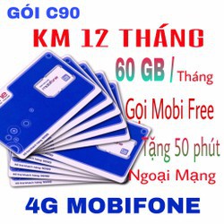 ( FREE 6 THÁNG) SIM MOBI C90N TẶNG 720GB-4GB/NGÀY +6000P NỘI MANG NGOẠI MẠNG 300P