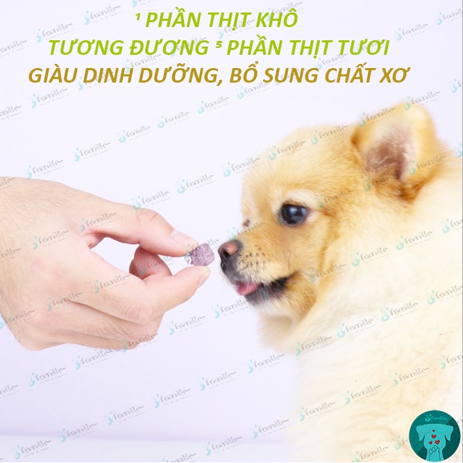 [GÀ VIÊN]Thức Ăn Khô JFamille, Bổ Sung Dinh Dưỡng Từ 100% Gà Tươi Sấy Đông Khô, Giàu Đạm, Ít Chất Béo. JF116