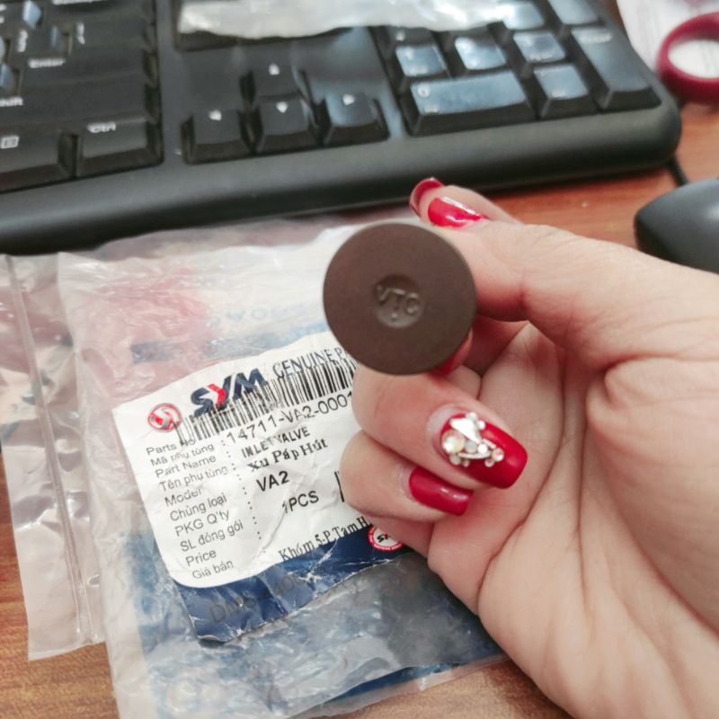 Nấm xả, nấm hút, xu páp xả, xu páp hút Dream Wave, angle 100 SYM chính hãng