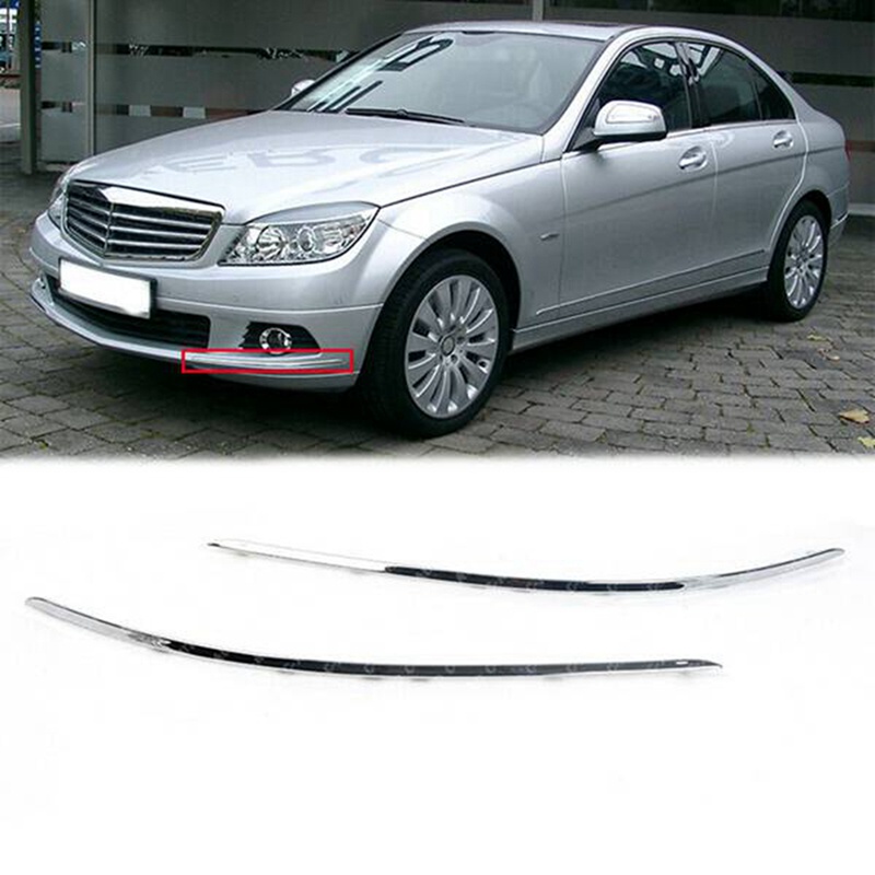 Khuôn trang trí Chrome cản trước cho Mercedes-Benz W204 C300 C350 2008 2009 2010 2011
