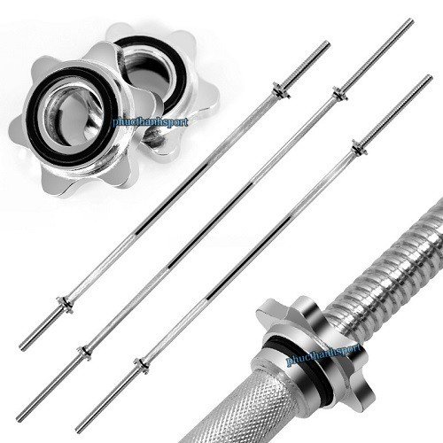 Đòn tập tạ đòn gắn tạ đòn tập squats đòn tập ngực đòn tập vai Reefit dài 1m52 xi ma inox nhập khẩu cao cấp