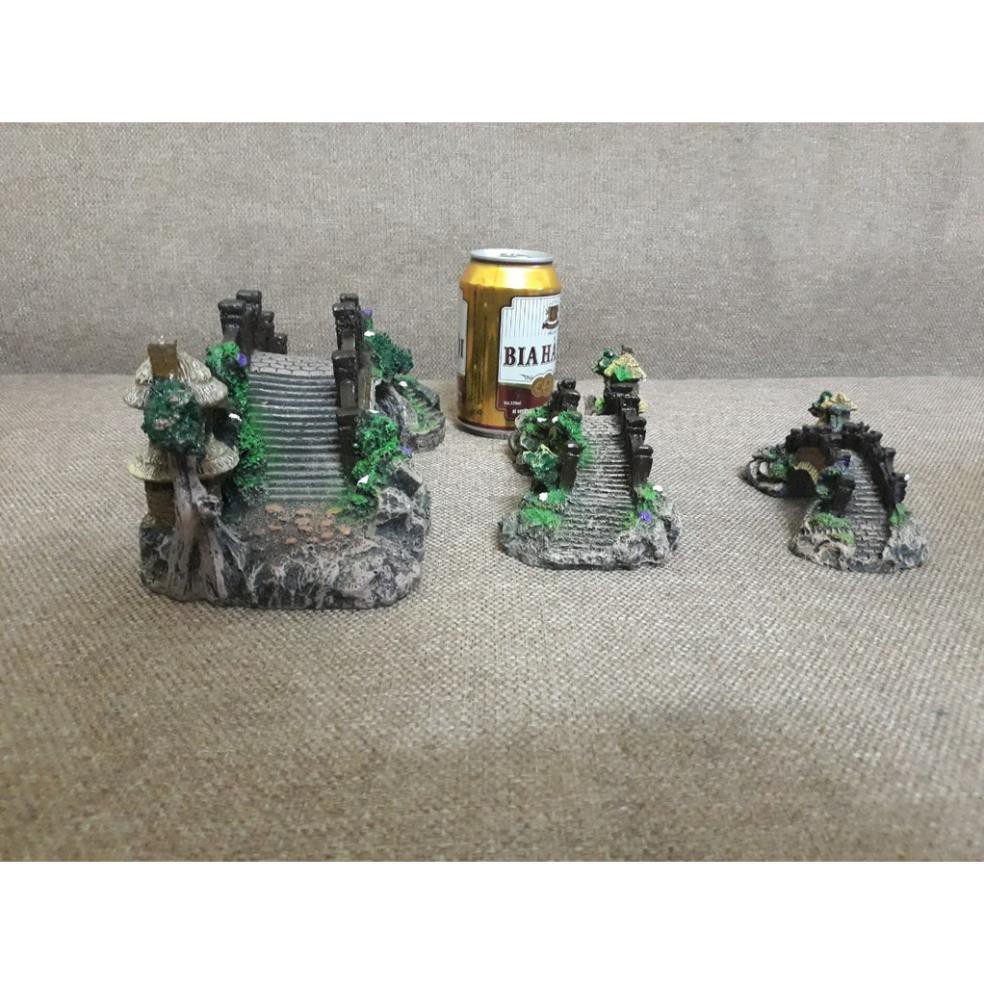 Cầu cong trang trí bể cá, bể thủy sinh, tiểu cảnh Cỡ nhỏ