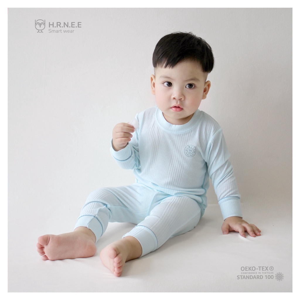 Bộ dài tay chui đầu modal Hrnee cho bé trai/bé gái