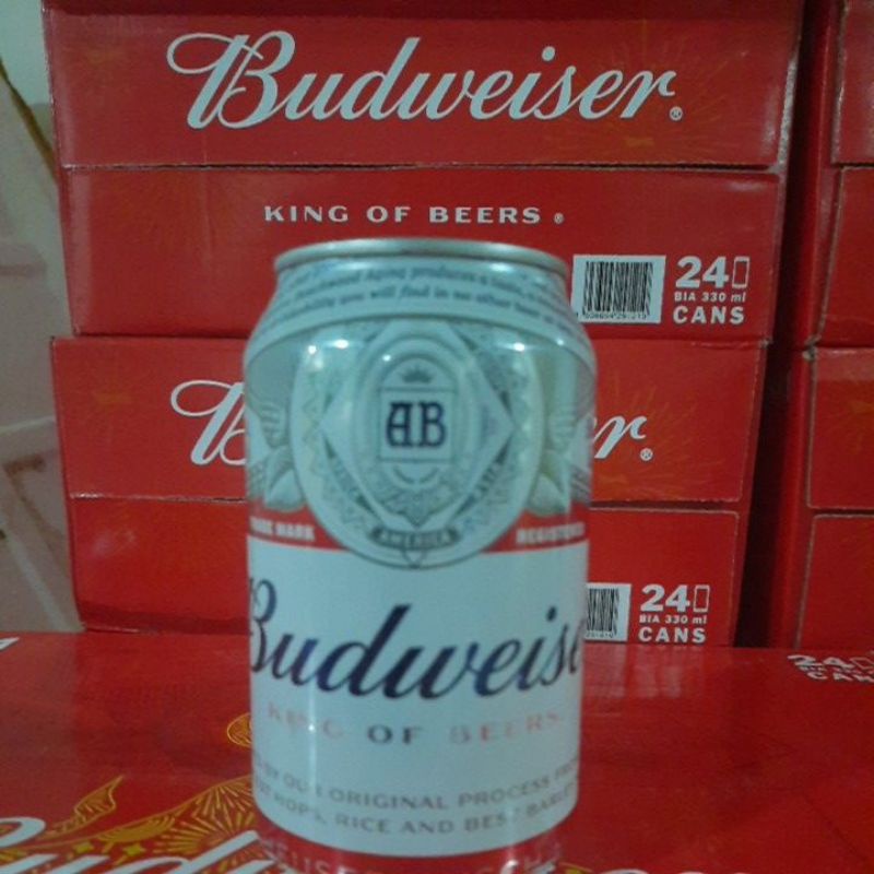 Bia Budweiser lon 330ml- thùng 24 lon
