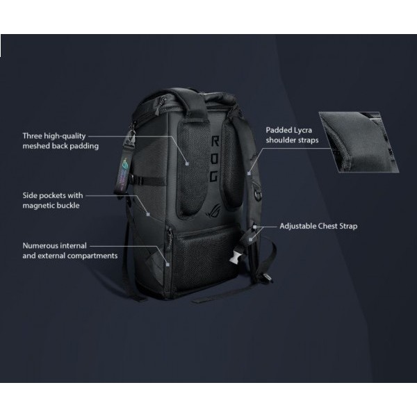 Balo ASUS ROG Ranger BP2701 Gaming Backpack , tương thích laptop 15 - 17 inch