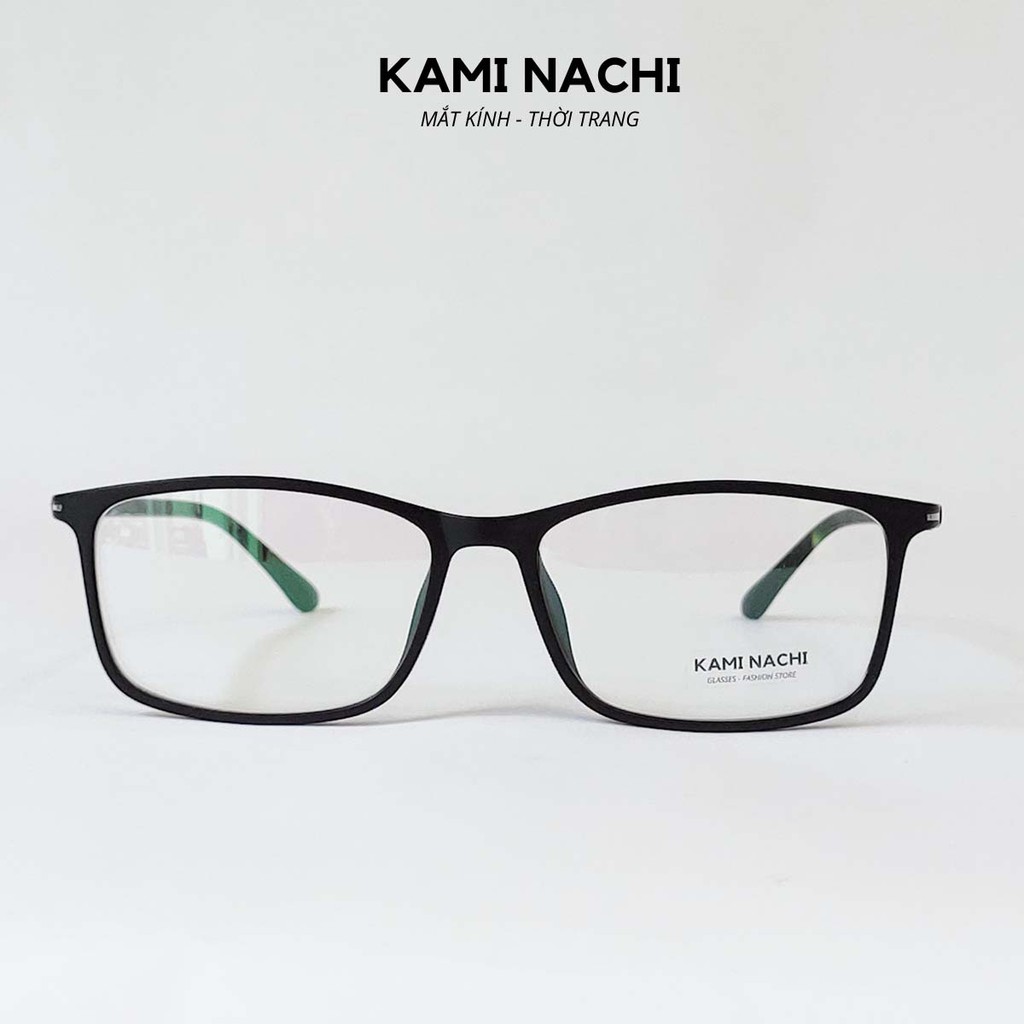 Gọng kính nhựa vuông bầu thời trang nam nữ KAMI NACHI phong cách đơn giản PC1100 [CÓ THỂ LẮP TRÒNG CẬN]