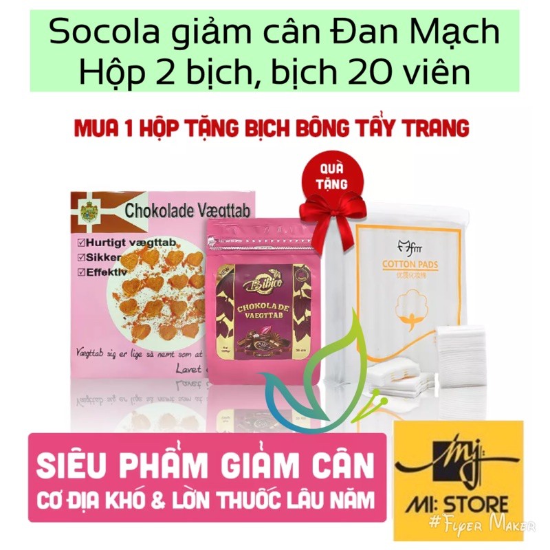 (chính hãng) kẹo socola giảm cân chokolade vaegttab Đan Mạch