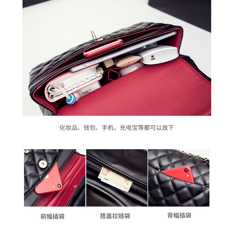 Túi Xách Nữ Đeo Chéo Ô Trám Da Mềm Thời Trang Dáng Classic Đi Làm Đi Chơi [HÀNG LOẠI 1] | BigBuy360 - bigbuy360.vn