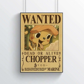 Poster dán tường họa tiết One Piece độc đáo