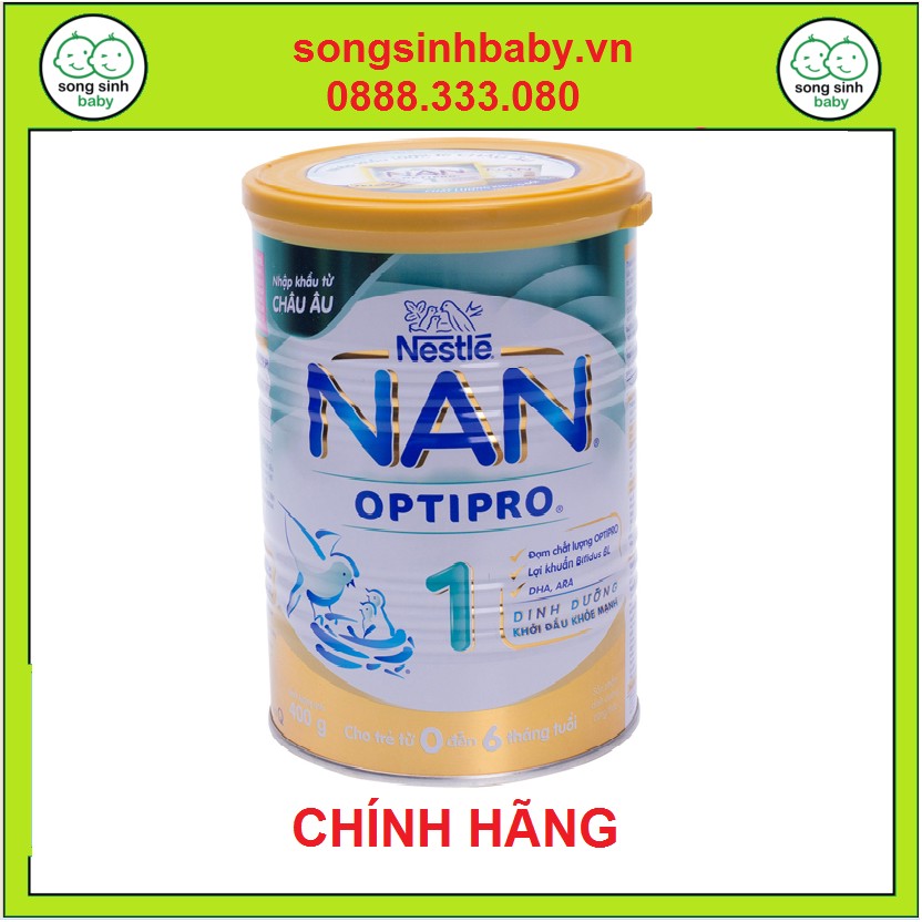 SỮA NAN OPTIPRO SỐ 1 - 400G (0 - 6 THÁNG)