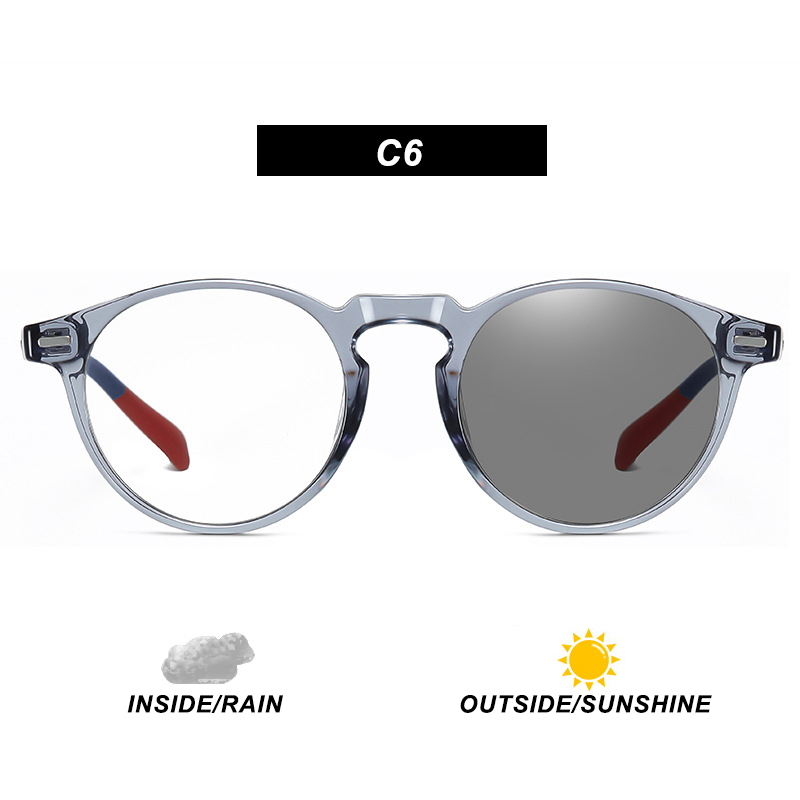 Mắt kính gọng tròn chống tia bức xa kiểu dáng thời trang phong cách retro dành cho nam