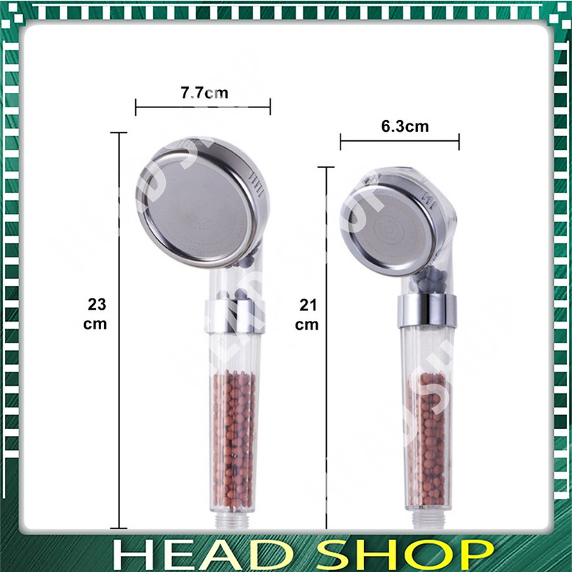 Đầu vòi hoa sen tăng áp lọc nước siêu bền 6 cm phun nước mạnh DVS1 HEAD SHOP