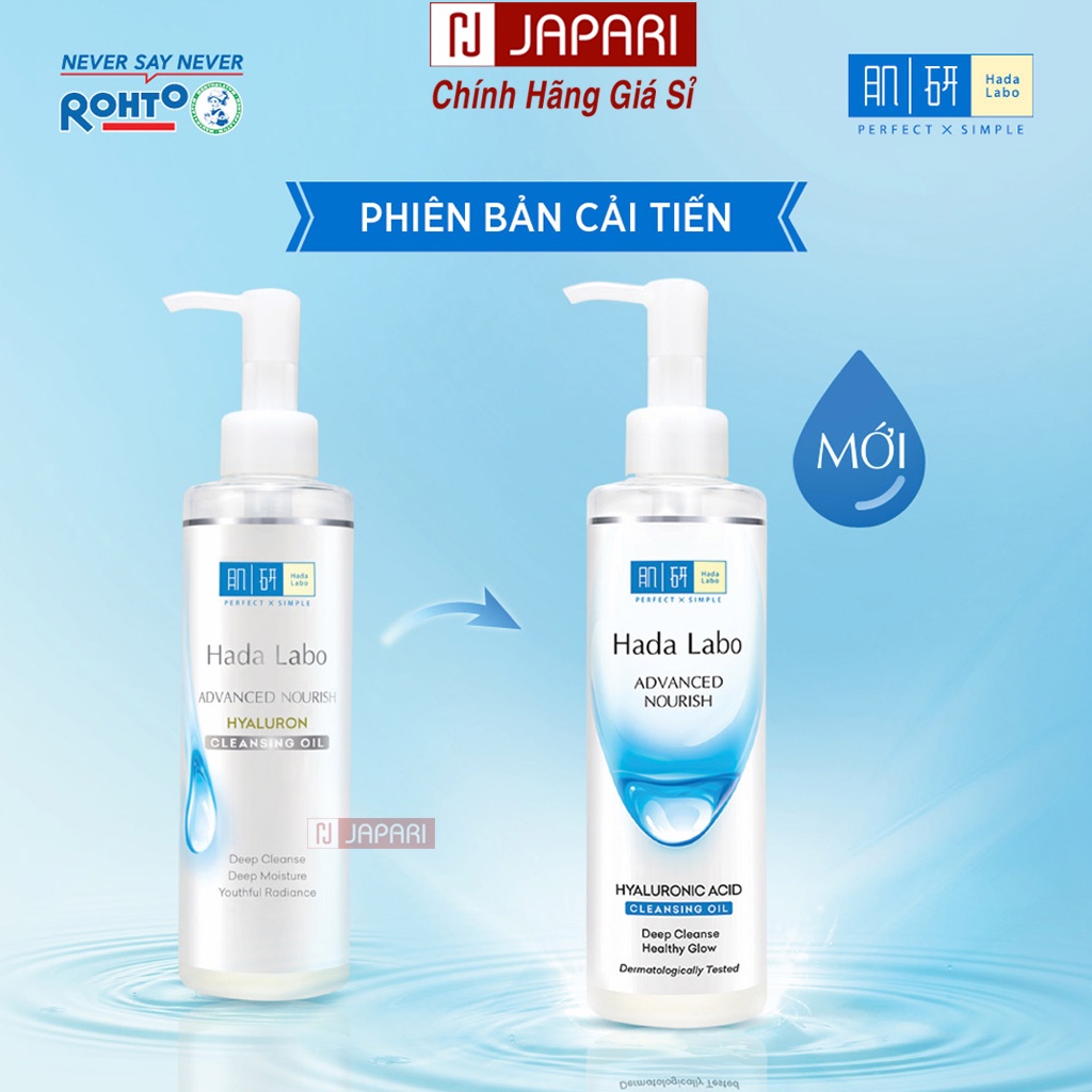 Nước Dầu Tẩy Trang HADA LABO ADVANCED NOURISH CLEANSING OIL Chính Hãng - Dầu Tẩy Trang Dưỡng Ẩm Chăm Sóc Hadalabo JAPARI | BigBuy360 - bigbuy360.vn