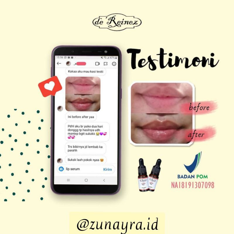 (Hàng Mới Về) Serum Dưỡng Môi De 'Reinez Chứa Vitamin Tự Nhiên Dưỡng Ẩm An Toàn Bpom | BigBuy360 - bigbuy360.vn