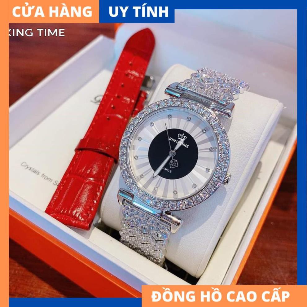 Đồng hồ nữ KING TIME FULL Kim Cương - Mặt To Size Lớn Nổi Bật [HÀNG XỊN]