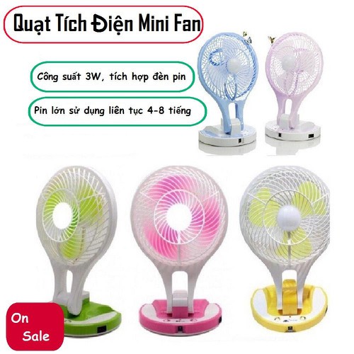 [GIÁ HỦY DIỆT] [Loại Tốt JR-5580] Quạt Sạc Điện Có Đèn 21 LED JR-5580 | Dùng bình sạc nhỏ | BigBuy360 - bigbuy360.vn