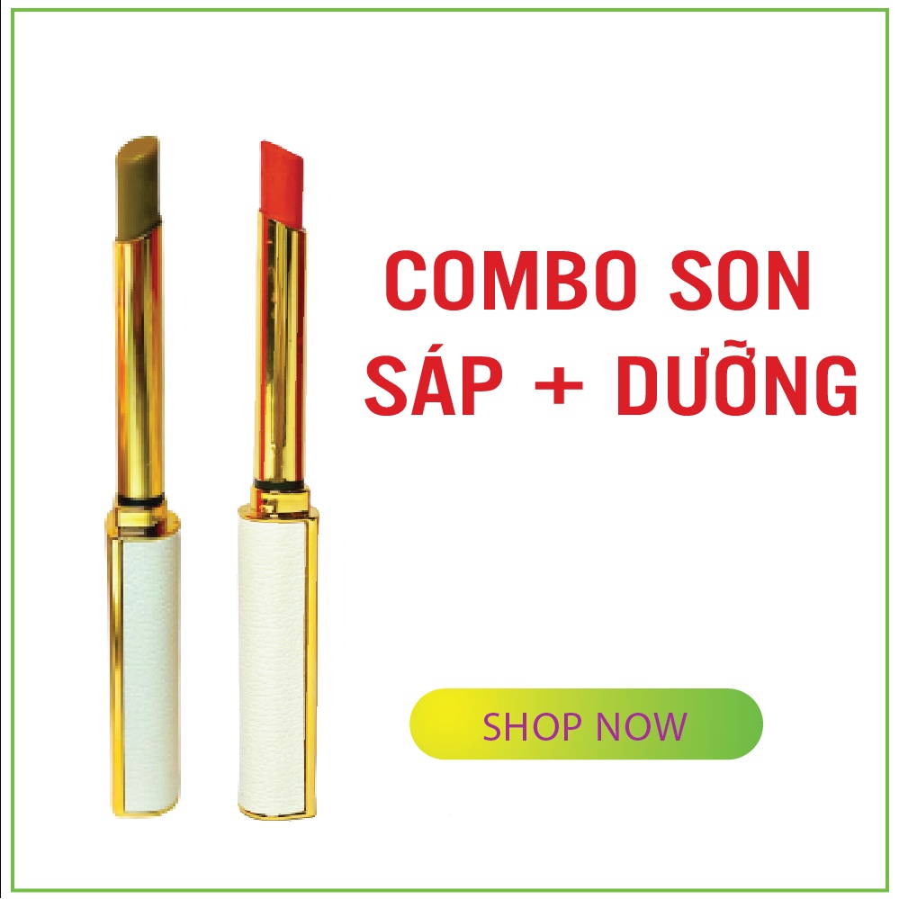 🔥COMBO SON SÁP + SON DƯỠNG MÔI 🔥 Son môi thảo dược thiên nhiên đẹp mềm môi 🔥SON KHÔNG CHÌ 🔥