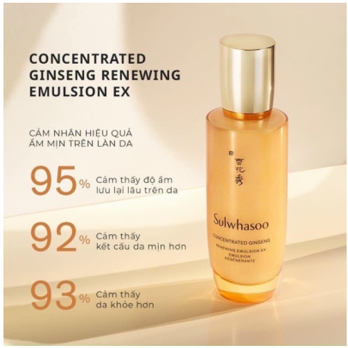 Combo hoa hồng và sữa dưỡng nhân sâm chống lão hóa Sulwhasoo Concentrated Ginseng