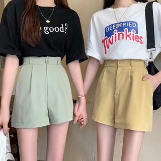 Quần Short Nữ Lưng Cao Phong Cách Hàn Quốc
