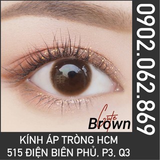 Kính áp tròng Hàn Quốc màu nâu tự nhiên CUTE BROWN Vivimoon Hồ Chí Minh