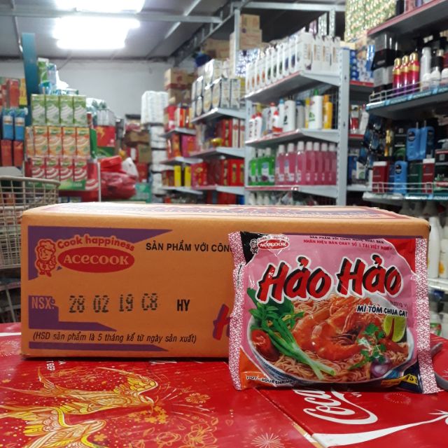 Mì ăn liền Hảo Hảo chua cay -75gx30 gói