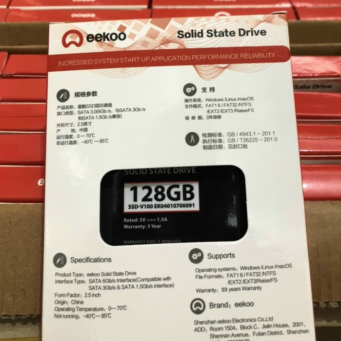 Ổ cứng SSD eekoo chính hãng 120GB, 128GB - BẢO HÀNH 3 NĂM | BigBuy360 - bigbuy360.vn