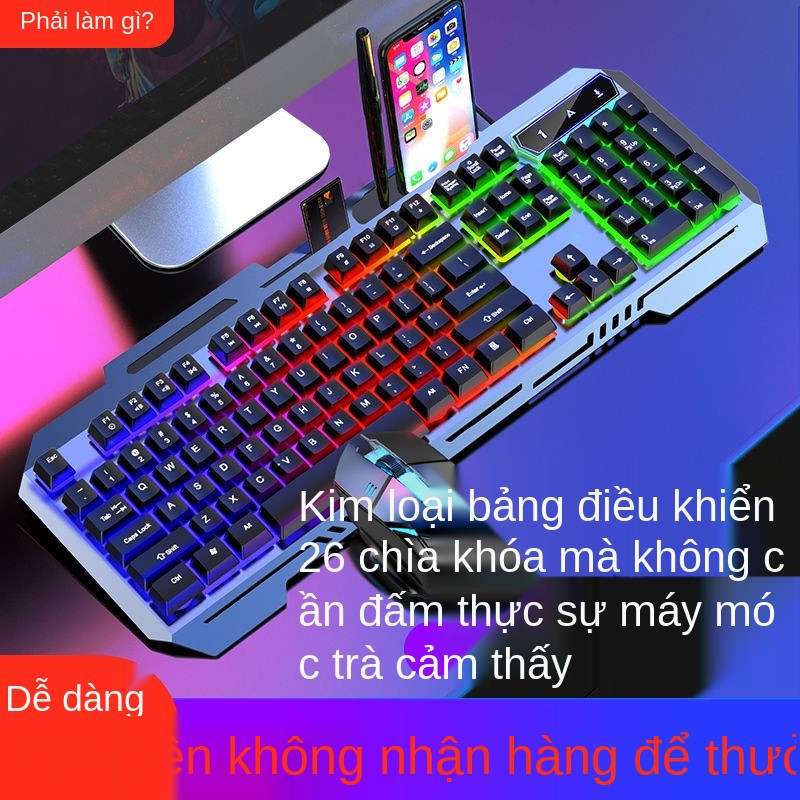 Bộ bàn phím và chuột Nobexing SK500 Gaming điều khiển phát sáng Cảm giác chơi game Máy tính để xách tay USB | BigBuy360 - bigbuy360.vn