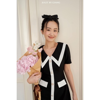 Váy july đen pha trắng- size s/m/l- hàng chính hãng- juletbygiang