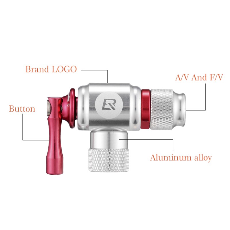 Dụng Cụ Bơm Bánh Xe ROCKBROS Sử Dụng Co2 Tay Cầm Cách Ly Dành Cho Xe Đạp Leo Núi Mtb 1.38 X 1.02 X 2.05 Inch