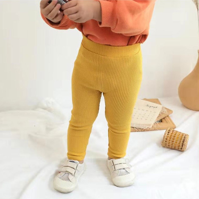 Quần Dài Ống Đứng Họa Tiết Kẻ Sọc Cho Bé Gái 2-6 Tuổi