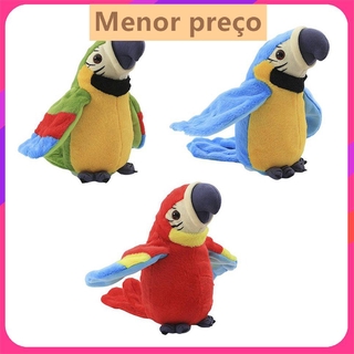 Con vẹt biết nói điện tử Đồ chơi sang trọng Đồ chơi lặp lại ghi âm và nói dễ thương