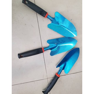 Xẻng inox to, xẻng cán đen