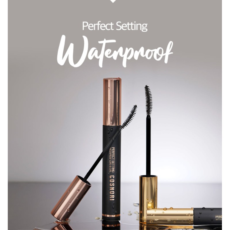 Chuốt mi chống nước siêu cong Cosnori Perfect Setting Mascara Waterproof 7ml