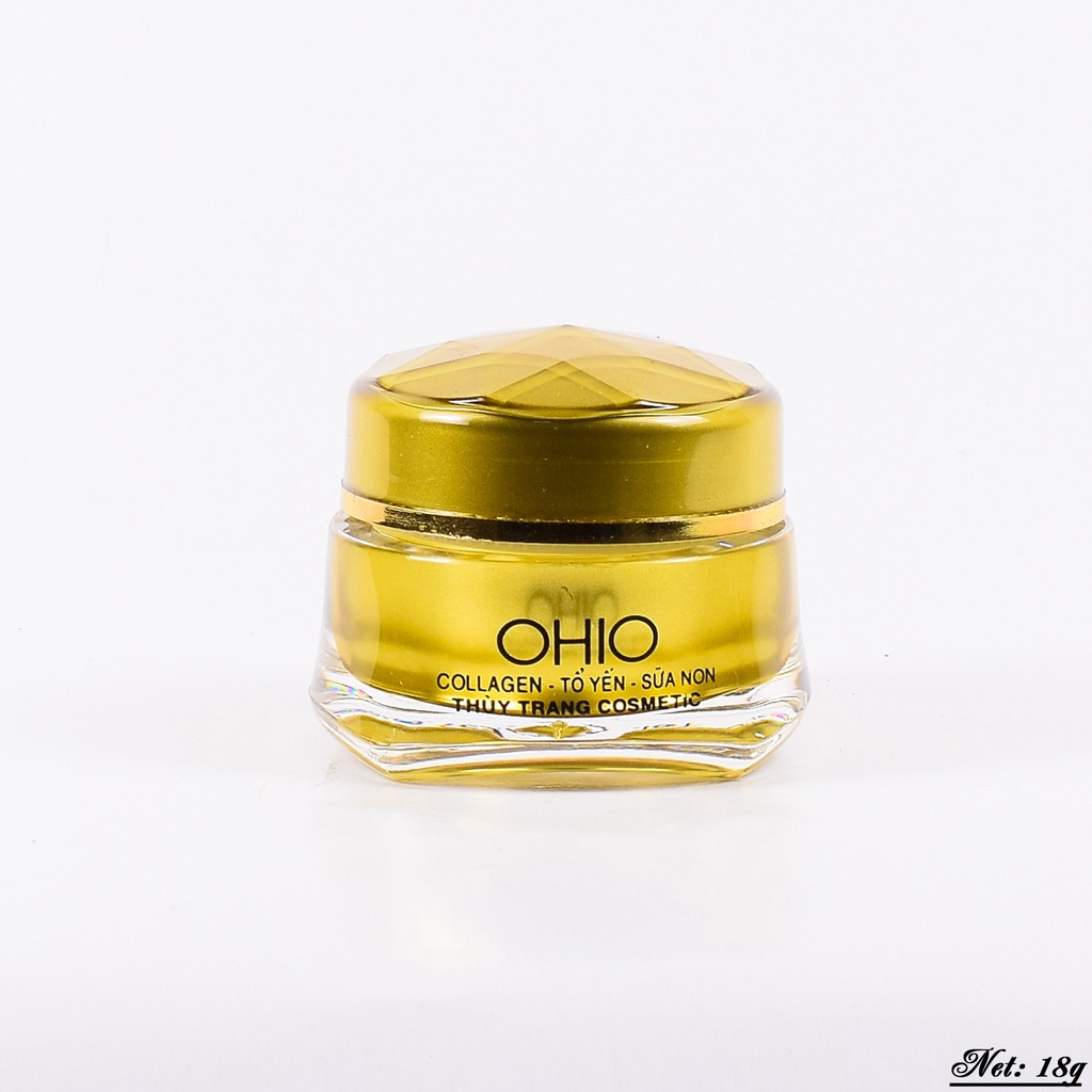 Kem Mụn - Trắng da - Xóa thâm - Liền sẹo - Chống dị ứng dưỡng chất Collagen và Tổ yến OHIO (18g)