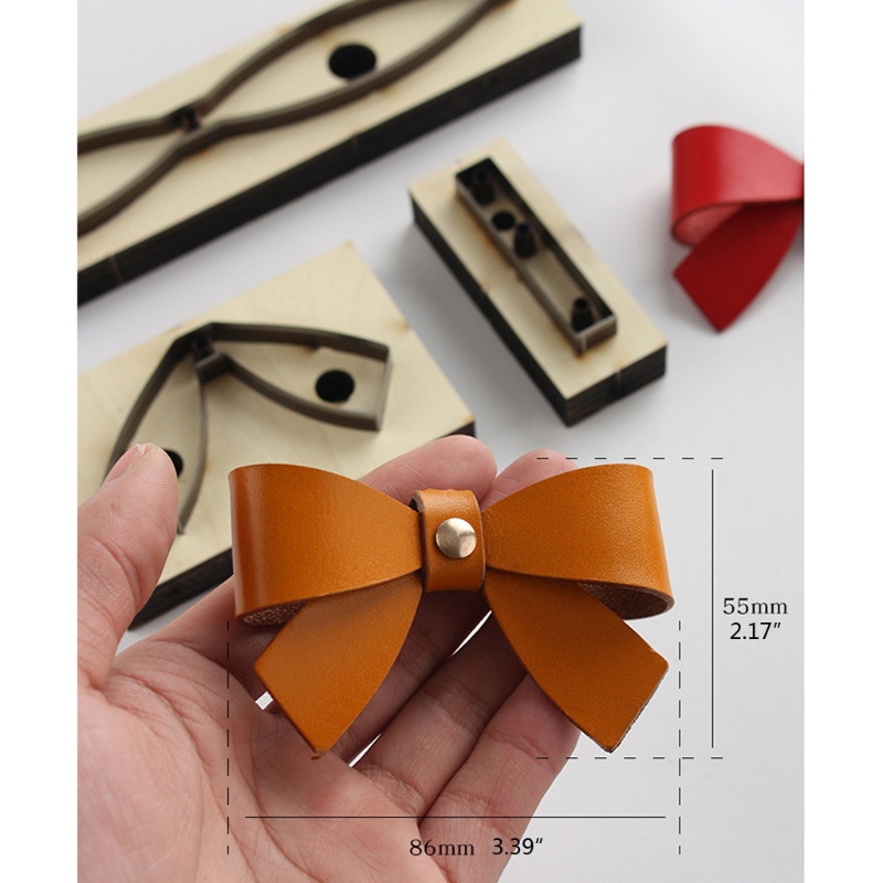 Khuôn Kim Loại Cắt Da / Thắt Nút Trang Trí Ba Lô DIY