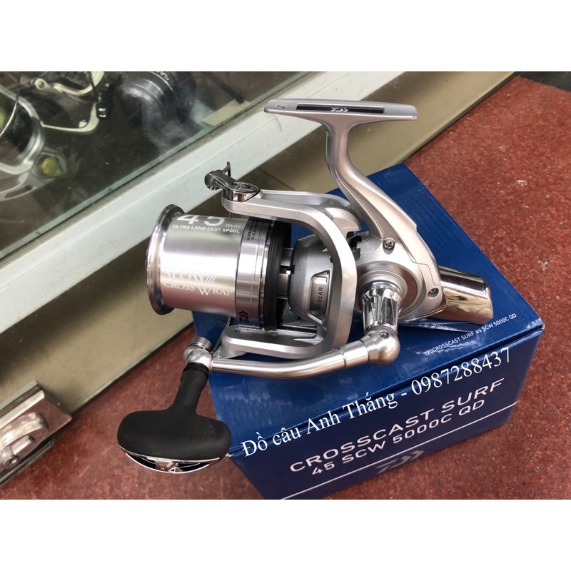 Máy câu lô nông Daiwa Crosscast Surf SCW 5000C QD 35/45