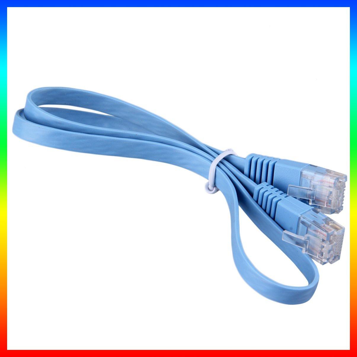 1 Dây Cáp Mạng Lan Rj45 Cat6 8p8c 0.5m Màu Xanh Dương