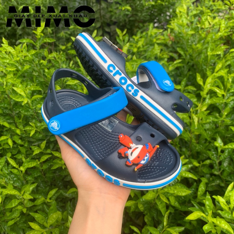 Sandal trẻ em, dép sandal quai ngang Baya màu navy quai xanh êm mềm nhẹ, bền đẹp cho bé trai - Tặng 10 jibit